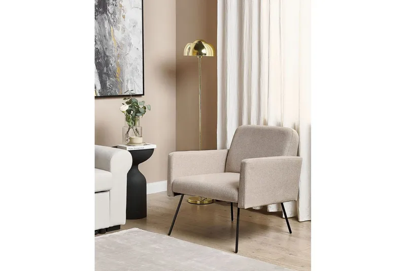 Lenestol Narken - Beige, svart - Møbler - Stoler - Lenestoler