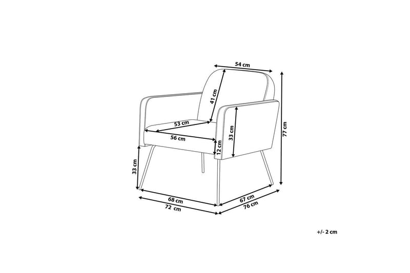 Lenestol Narken - Beige, svart - Møbler - Stoler - Lenestoler