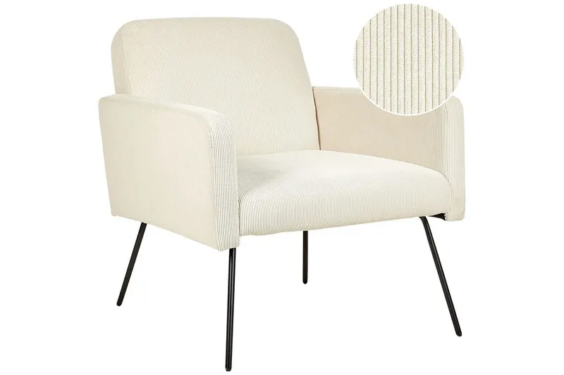 Lenestol Narken, Kremhvit, svart