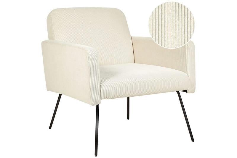 Lenestol Narken, Kremhvit, svart