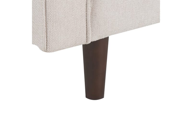 Lenestol Nurmo - Beige, mørkt tre - Møbler - Stoler - Lenestoler