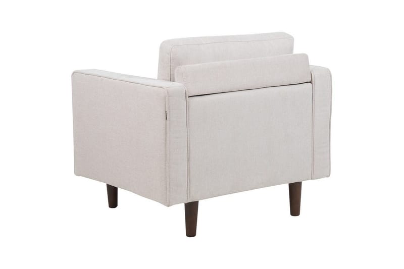 Lenestol Nurmo - Beige, mørkt tre - Møbler - Stoler - Lenestoler