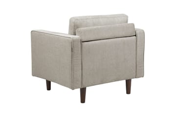 Lenestol Nurmo - Taupe, mørkt tre - Møbler - Stoler - Lenestoler