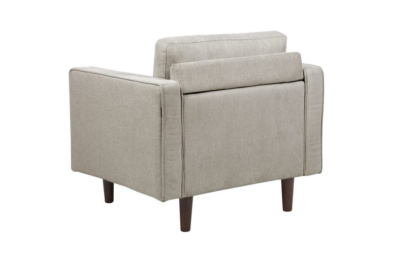 Lenestol Nurmo - Taupe, mørkt tre - Møbler - Stoler - Lenestoler