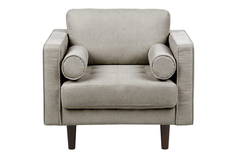 Lenestol Nurmo - Taupe, mørkt tre - Møbler - Stoler - Lenestoler