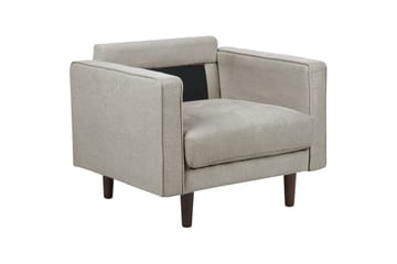 Lenestol Nurmo - Taupe, mørkt tre - Møbler - Stoler - Lenestoler