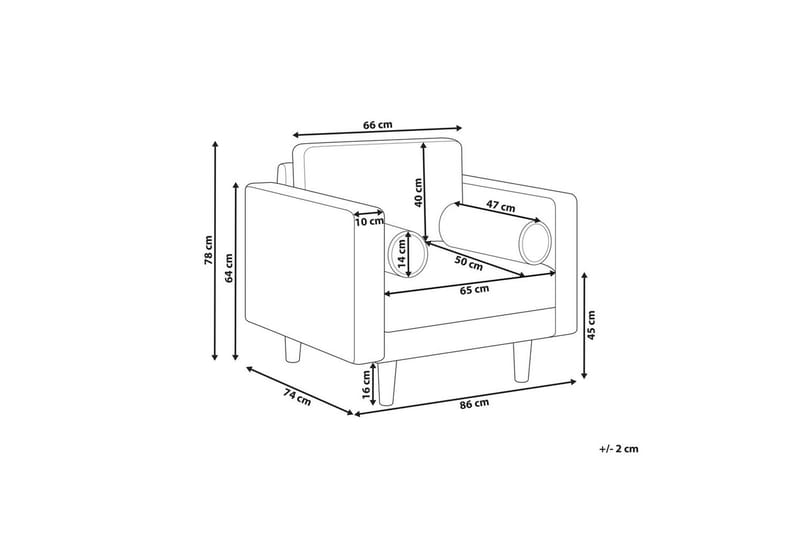 Lenestol Nurmo - Taupe, mørkt tre - Møbler - Stoler - Lenestoler