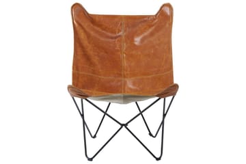 Lenestol Nybro - Brun, Svart/Kunstlær - Møbler - Stoler - Lenestoler