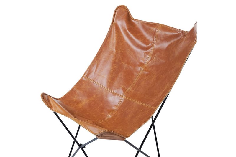 Lenestol Nybro - Brun, Svart/Kunstlær - Møbler - Stoler - Lenestoler