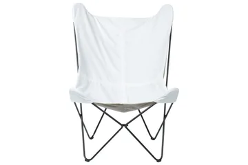 Lenestol Nybro - Hvit, Svart/Fløyel - Møbler - Stoler - Lenestoler