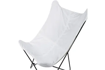 Lenestol Nybro - Hvit, Svart/Fløyel - Møbler - Stoler - Lenestoler