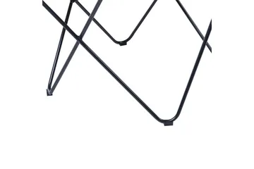 Lenestol Nybro - Hvit, Svart/Fløyel - Møbler - Stoler - Lenestoler