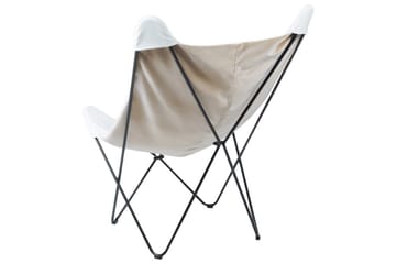 Lenestol Nybro - Hvit, Svart/Fløyel - Møbler - Stoler - Lenestoler