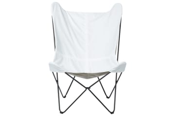 Lenestol Nybro - Hvit, Svart/Fløyel - Møbler - Stoler - Lenestoler