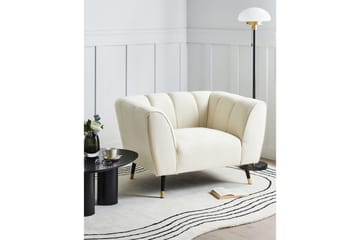 Lenestol Orsta - Beige, svart, gull - Møbler - Stoler - Lenestoler