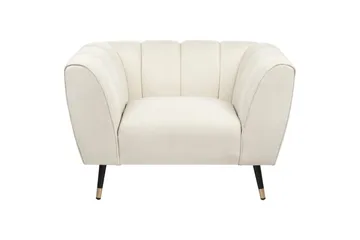 Lenestol Orsta - Beige, svart, gull - Møbler - Stoler - Lenestoler