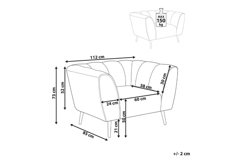 Lenestol Orsta - Beige, svart, gull - Møbler - Stoler - Lenestoler