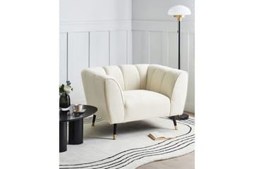 Lenestol Orsta - Beige, svart, gull - Møbler - Stoler - Lenestoler