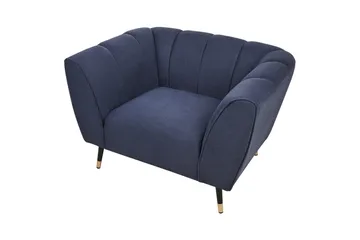 Lenestol Orsta - Blå, svart, gull - Møbler - Stoler - Lenestoler