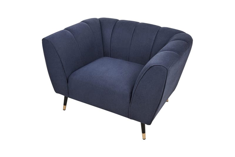 Lenestol Orsta - Blå, svart, gull - Møbler - Stoler - Lenestoler