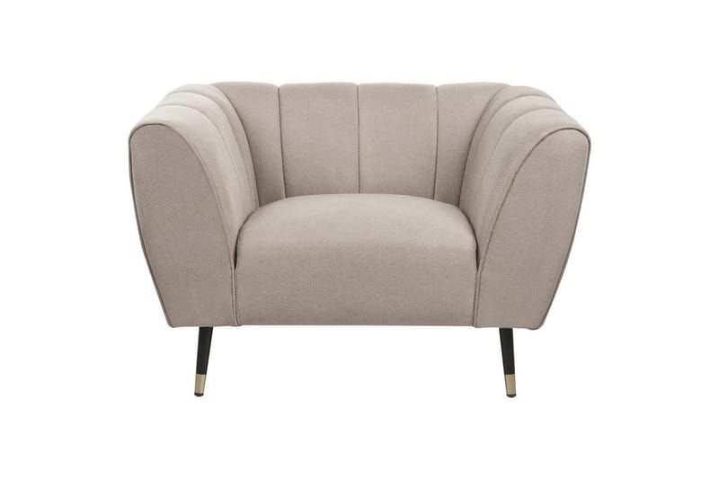 Lenestol Orsta - Taupe, svart, gull - Møbler - Stoler - Lenestoler