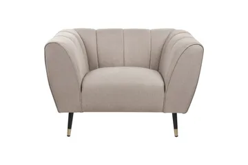 Lenestol Orsta - Taupe, svart, gull - Møbler - Stoler - Lenestoler