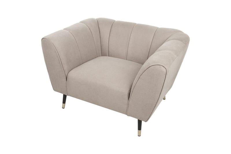 Lenestol Orsta - Taupe, svart, gull - Møbler - Stoler - Lenestoler