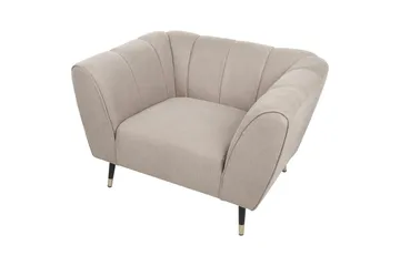 Lenestol Orsta - Taupe, svart, gull - Møbler - Stoler - Lenestoler