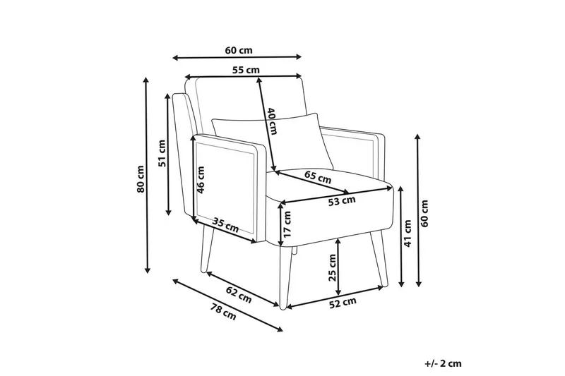 Lenestol Orum - Beige, lyst tre - Møbler - Stoler - Lenestoler