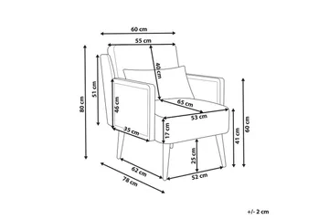 Lenestol Orum - Grønn, lyst tre, svart, Grønt, lyst tre, svart - Møbler - Stoler - Lenestoler
