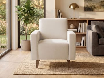 lenestol Oviedo Verita 03 - beige - Møbler - Stoler - Lenestoler