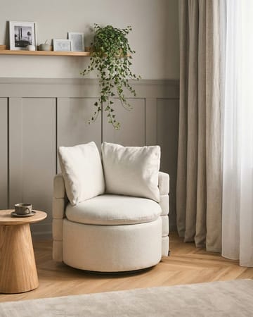 Lenestol Randers - Off-White - Møbler - Stoler - Lenestoler - Klubblenestol