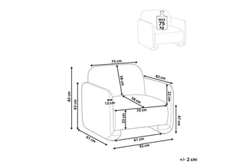 Lenestol Saland - Hvit - Møbler - Stoler - Lenestoler