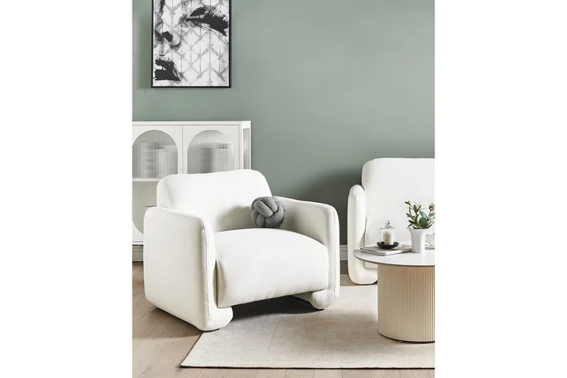 Lenestol Saland - Hvit - Møbler - Stoler - Lenestoler