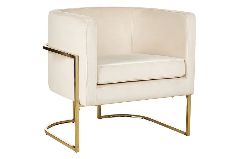 Lenestol Sirkka, Beige, gull, Beige, Gull