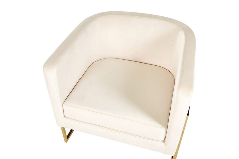 Lenestol Sirkka - Beige, gull, Beige, Gull - Møbler - Stoler - Lenestoler