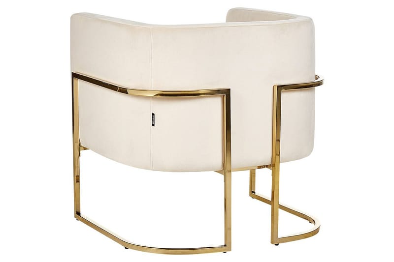 Lenestol Sirkka - Beige/gull/Beige/Gull - Møbler - Stoler - Lenestoler