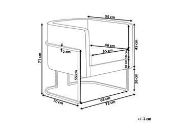 Lenestol Sirkka - Svart, gull - Møbler - Stoler - Lenestoler