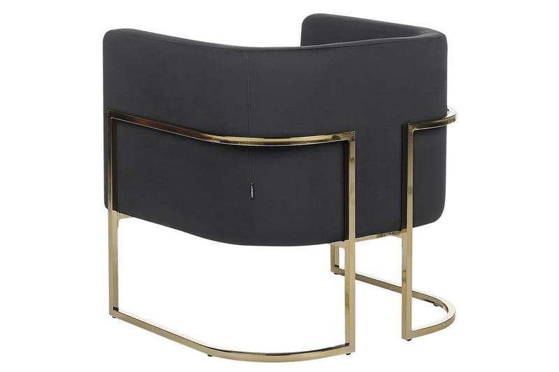 Lenestol Sirkka - Svart, gull - Møbler - Stoler - Lenestoler