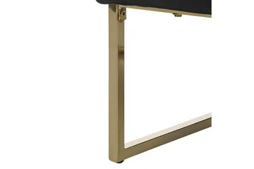 Lenestol Sirkka - Svart, gull - Møbler - Stoler - Lenestoler