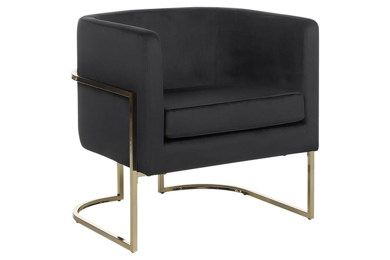 Lenestol Sirkka, Svart, gull