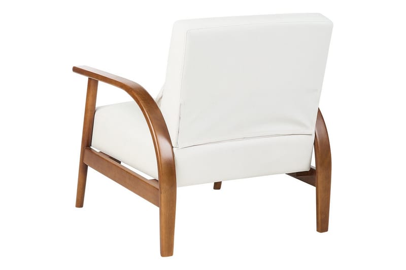 Lenestol Skara - Mørkt tre, hvit - Møbler - Stoler - Lenestoler