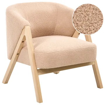 Lenestol Skei - Beige - Møbler - Stoler - Lenestoler