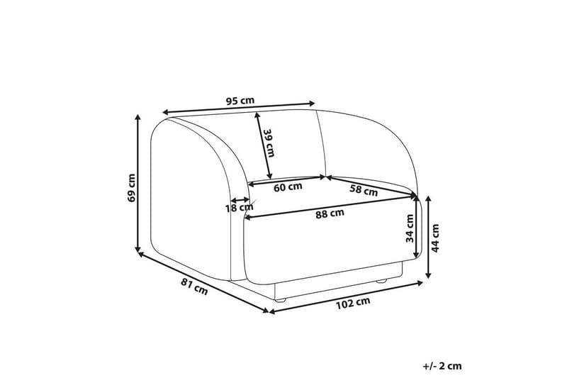 Lenestol Skjanes - Beige - Møbler - Stoler - Lenestoler