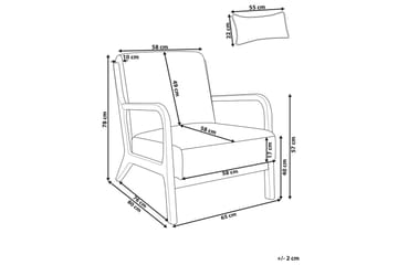 Lenestol Skovde - Beige, lyst tre - Møbler - Stoler - Lenestoler