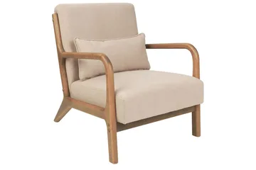 Lenestol Skovde - Beige, lyst tre - Møbler - Stoler - Lenestoler