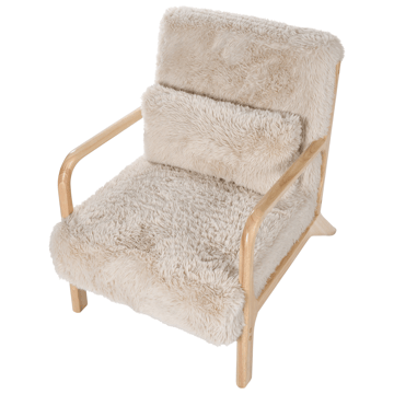 Lenestol Skovde - Lys beige - Møbler - Stoler - Lenestoler
