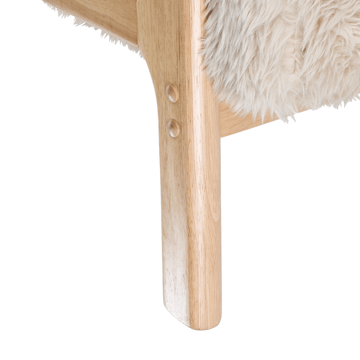 Lenestol Skovde - Lys beige - Møbler - Stoler - Lenestoler