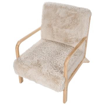 Lenestol Skovde - Lys beige - Møbler - Stoler - Lenestoler