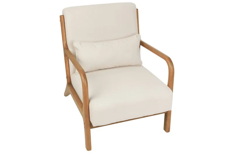 Lenestol Skovde - Lysebeige, lyst tre - Møbler - Stoler - Lenestoler